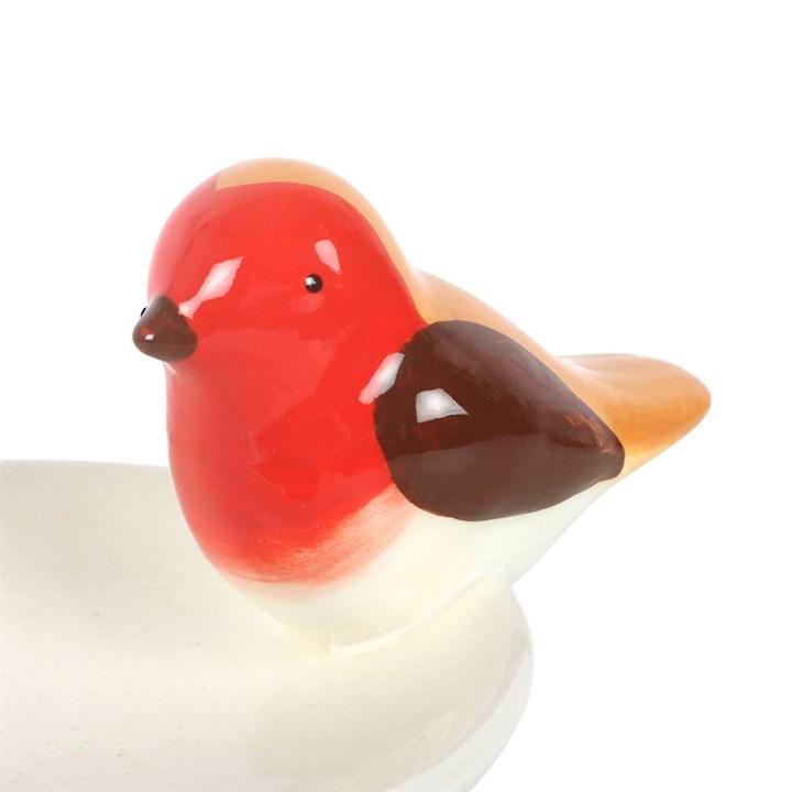 Robin Bird Bath Trinket Dish