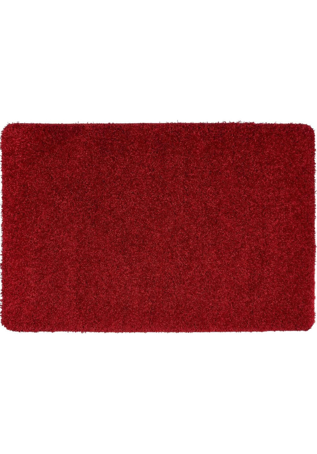 Washable Red Shaggy Rug