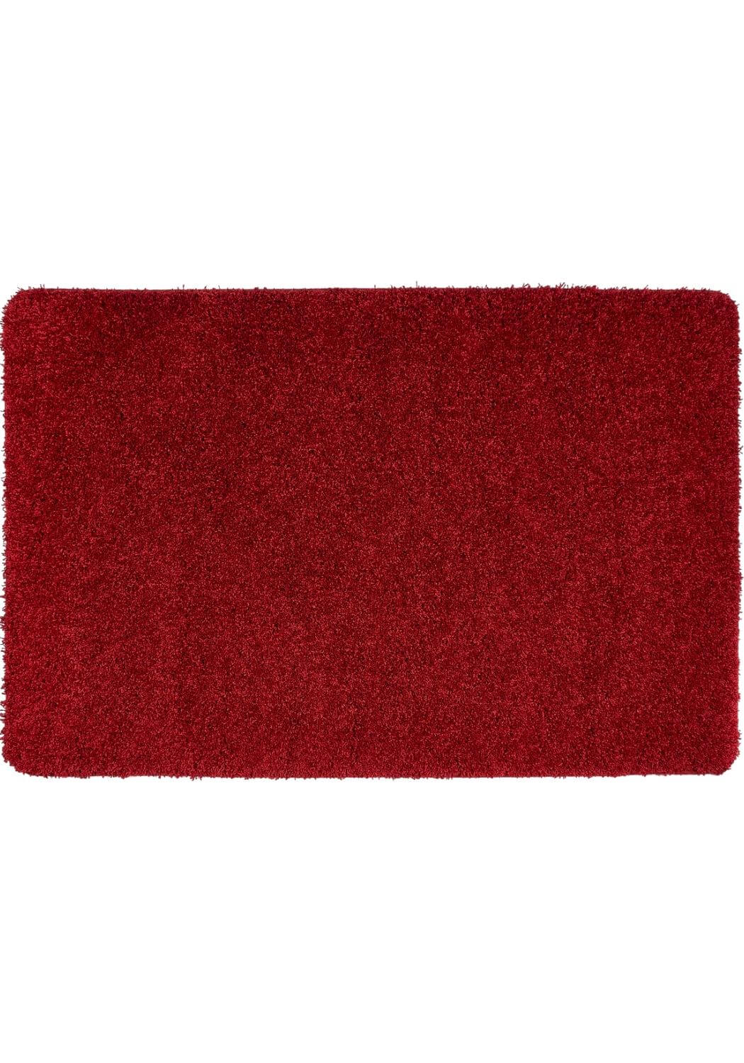 Washable Red Shaggy Rug