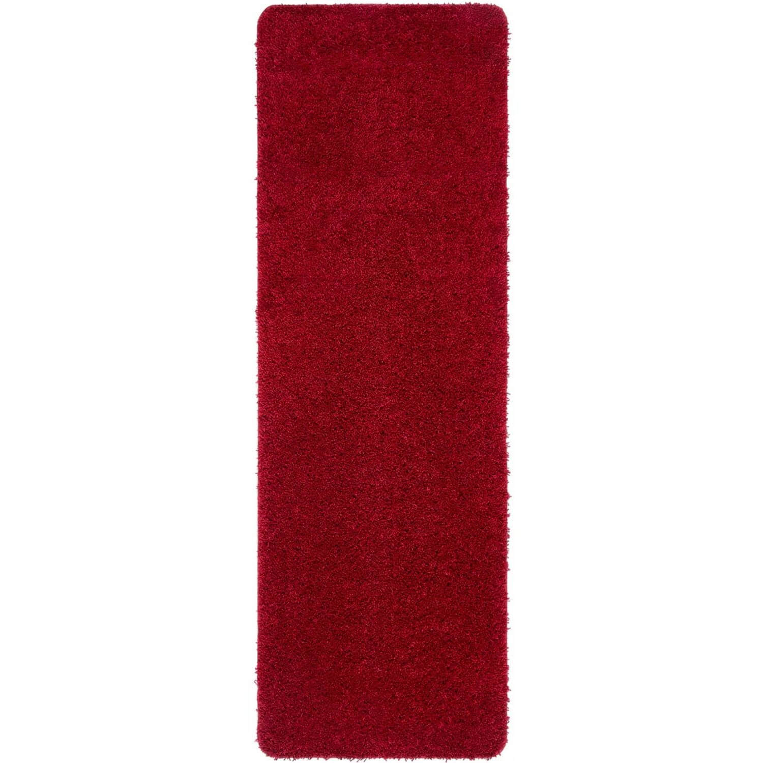 Washable Red Shaggy Rug
