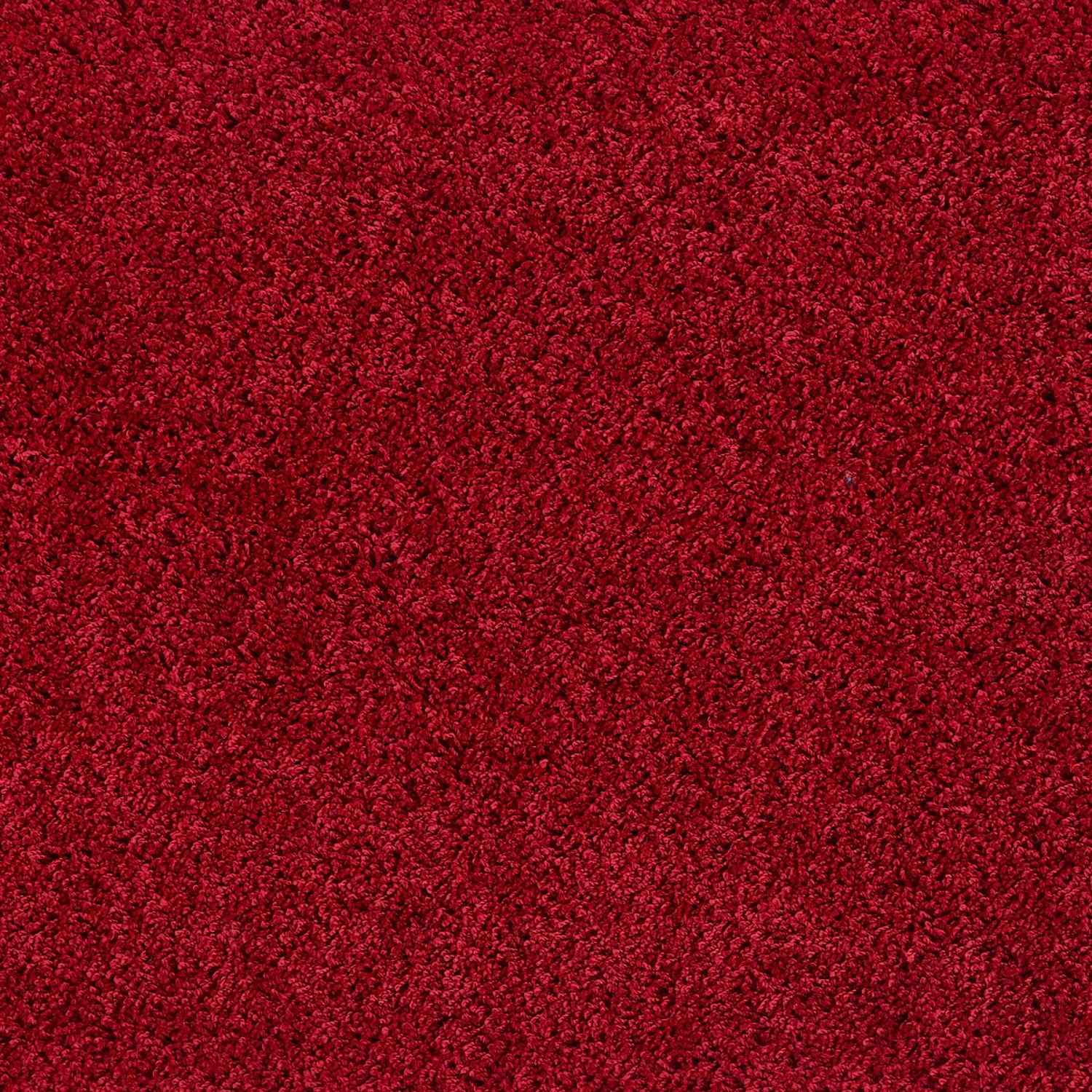 Washable Red Shaggy Rug