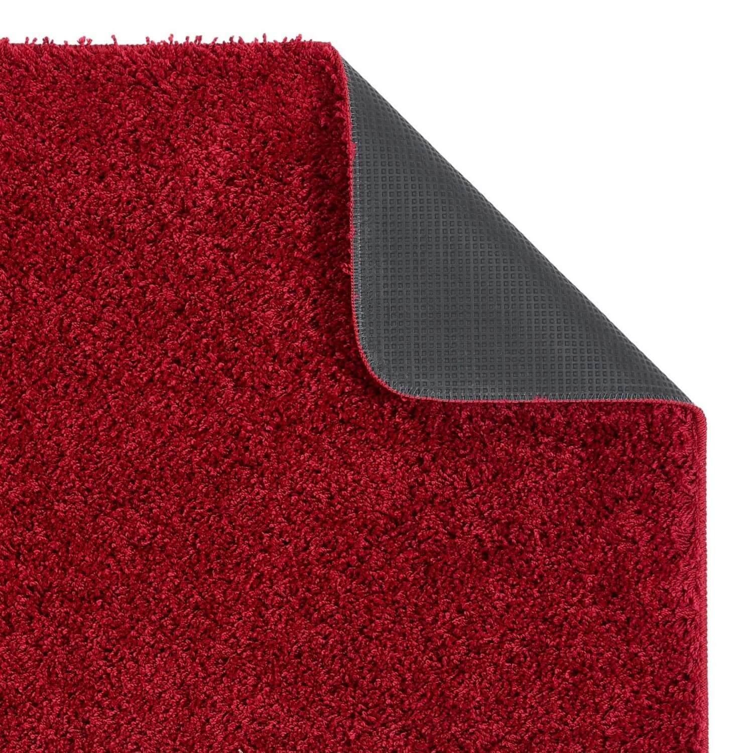 Washable Red Shaggy Rug