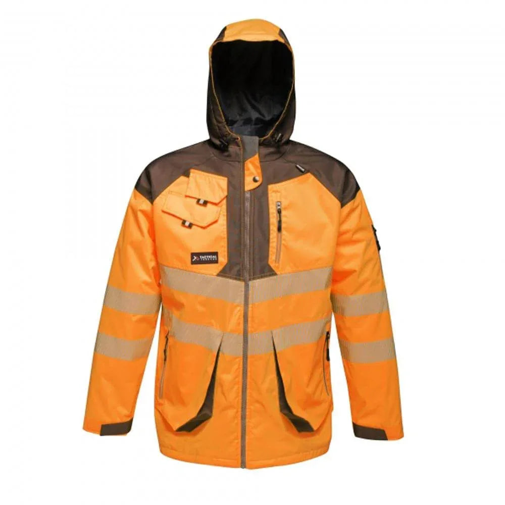 Regatta-TRA340-Tactical-Hi-Vis-Waterproof-Hooded-Work-Jacket-Workwear-Nation-Ltd-7375 - Bobobiy