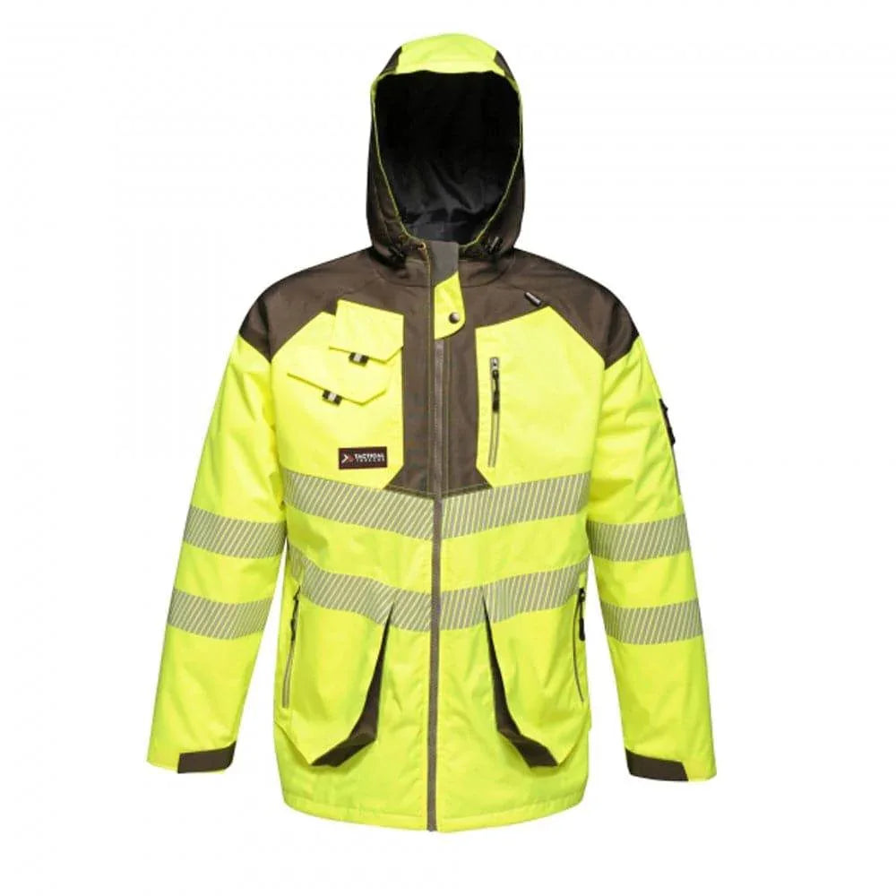 Regatta-TRA340-Tactical-Hi-Vis-Waterproof-Hooded-Work-Jacket-Workwear-Nation-Ltd-9818 - Bobobiy