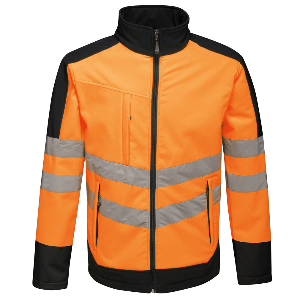 Regatta-TRA625-Pro-3-Layer-Breathable-Hi-Vis-Softshell-Jacket-Various-Colours-Workwear-Nation-Ltd-5207 - Bobobiy