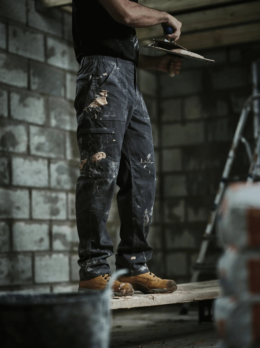 Regatta TRJ330 Water-Repellent Multi-Pocket Action Trousers Khaki - Bobobiy