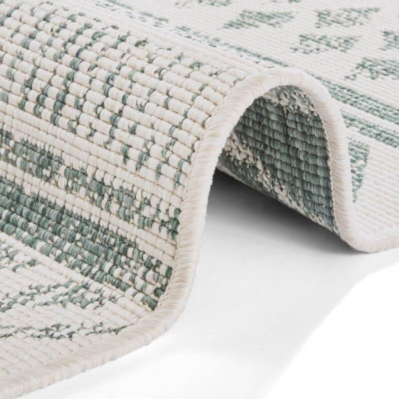ReversibleGeometricRug-green-2 - Bobobiy