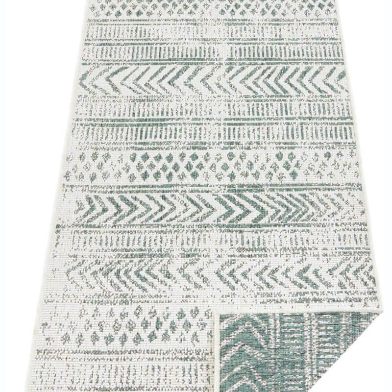 ReversibleGeometricRug-green-4 - Bobobiy