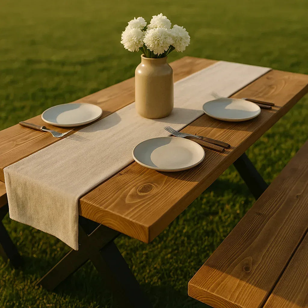 Rustic_Outdoor_Dining_in_Golden_Light - Bobobiy