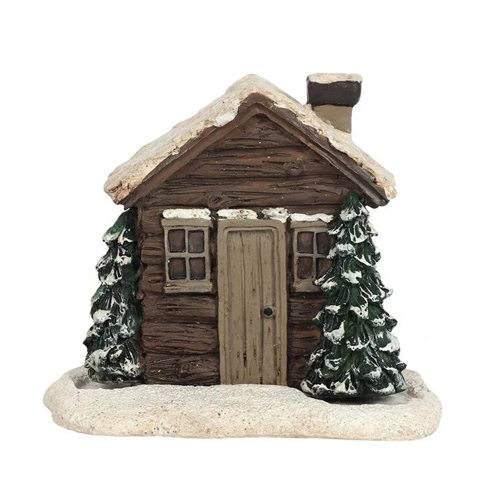 Log Cabin Incense Cone Burner - Bobobiy