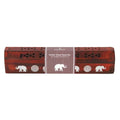 Rosewood incense box set with elephant and mandala inlay, top perforation holes