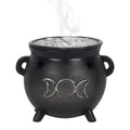 Triple Moon Cauldron Incense Cone Holder - Bobobiy