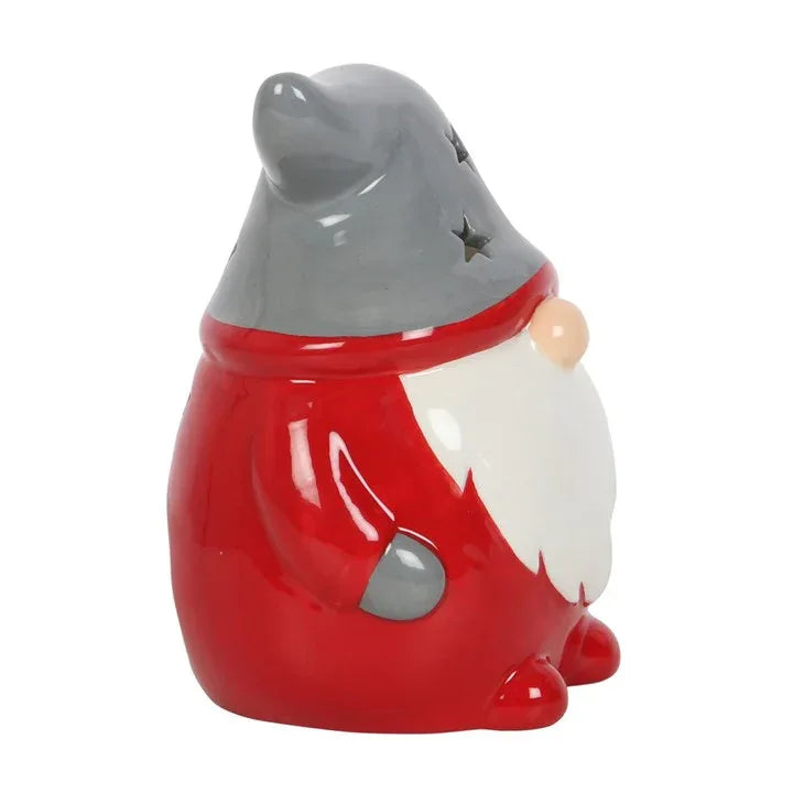 Red and Grey Gonk Tealight Holder - Bobobiy