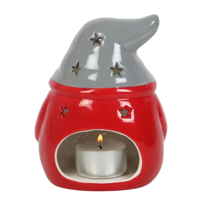 Red and Grey Gonk Tealight Holder - Bobobiy