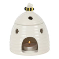 *White Beehive Ceramic Oil Burner (12/24) - Bobobiy