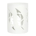 White Feather Cut Out Oil Burner - Bobobiy