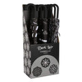 Umbrella set of 12 in Dark Lair display box, black spiderweb pattern umbrellas