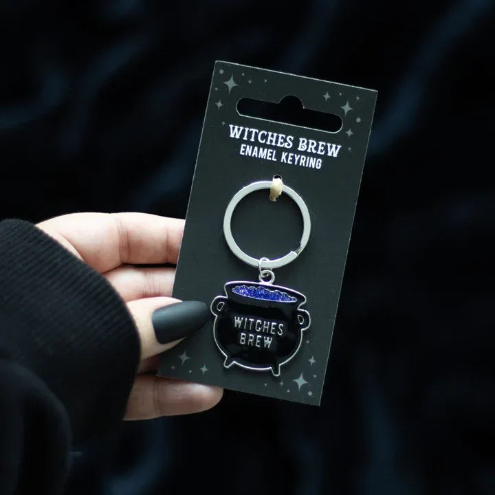 Witches Brew Cauldron Keyring - Bobobiy