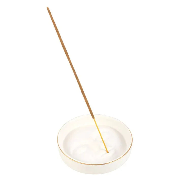 White Moon Face Incense Stick Holder - Bobobiy