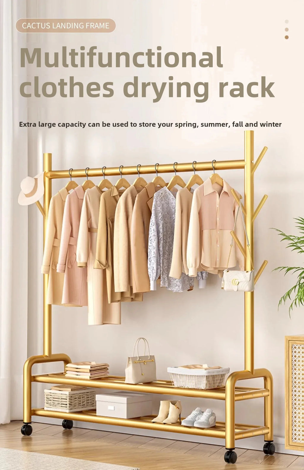 Modern Metal Standing Hanger Clothes Salon Display Rack Living Room Nordic Clothing Organizer Sofy Do Salonu Furniture