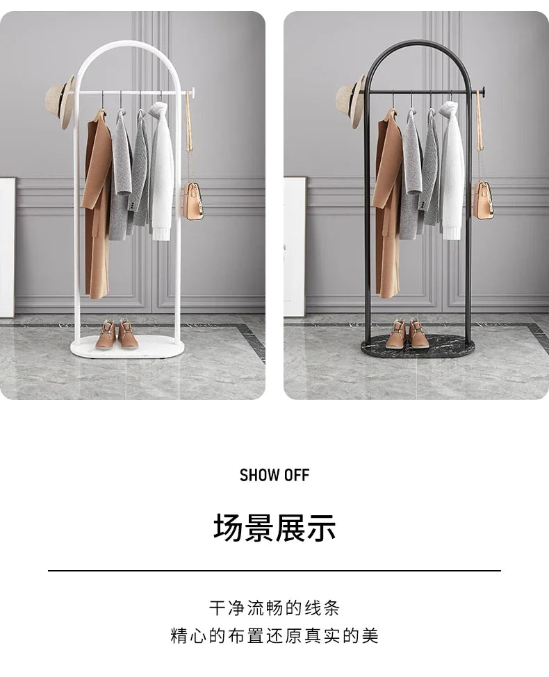 Hanger Floor Bedroom and Household Clothes Rack Simple Indoor Hanging Clothes Rack Multi-Functional Living Room Simple Coat Rack