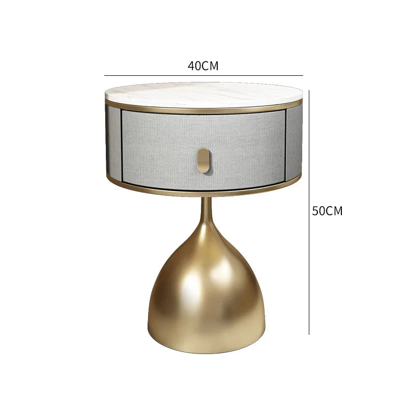 Luxury Unique Gold Nightstand