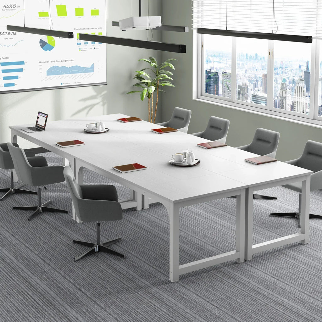 Tribesigns Modern Computer Desk Large Office Desk Computer Table Study Writing Desk Workstation for Home Office - Bobobiy