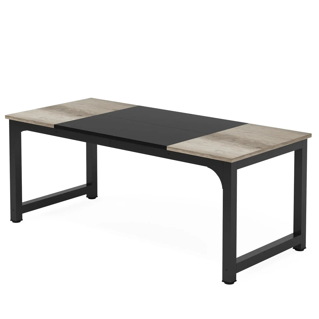 Tribesigns Modern Computer Desk Large Office Desk Computer Table Study Writing Desk Workstation for Home Office - Bobobiy