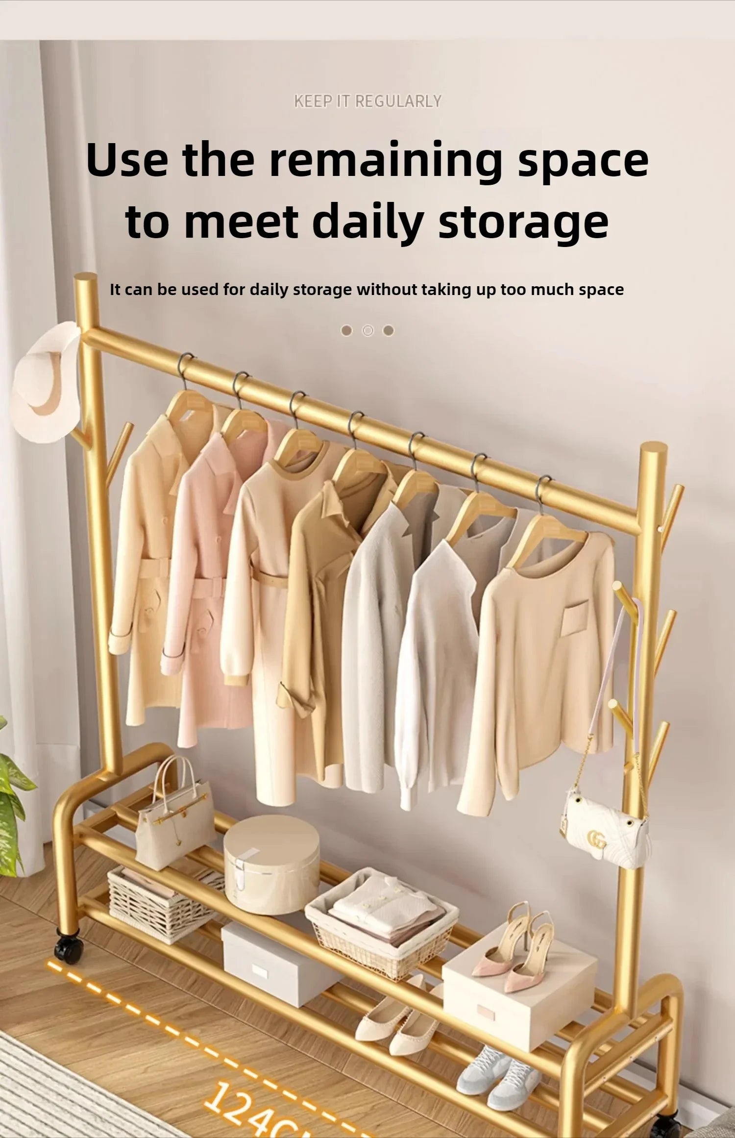 Modern Metal Standing Hanger Clothes Salon Display Rack Living Room Nordic Clothing Organizer Sofy Do Salonu Furniture