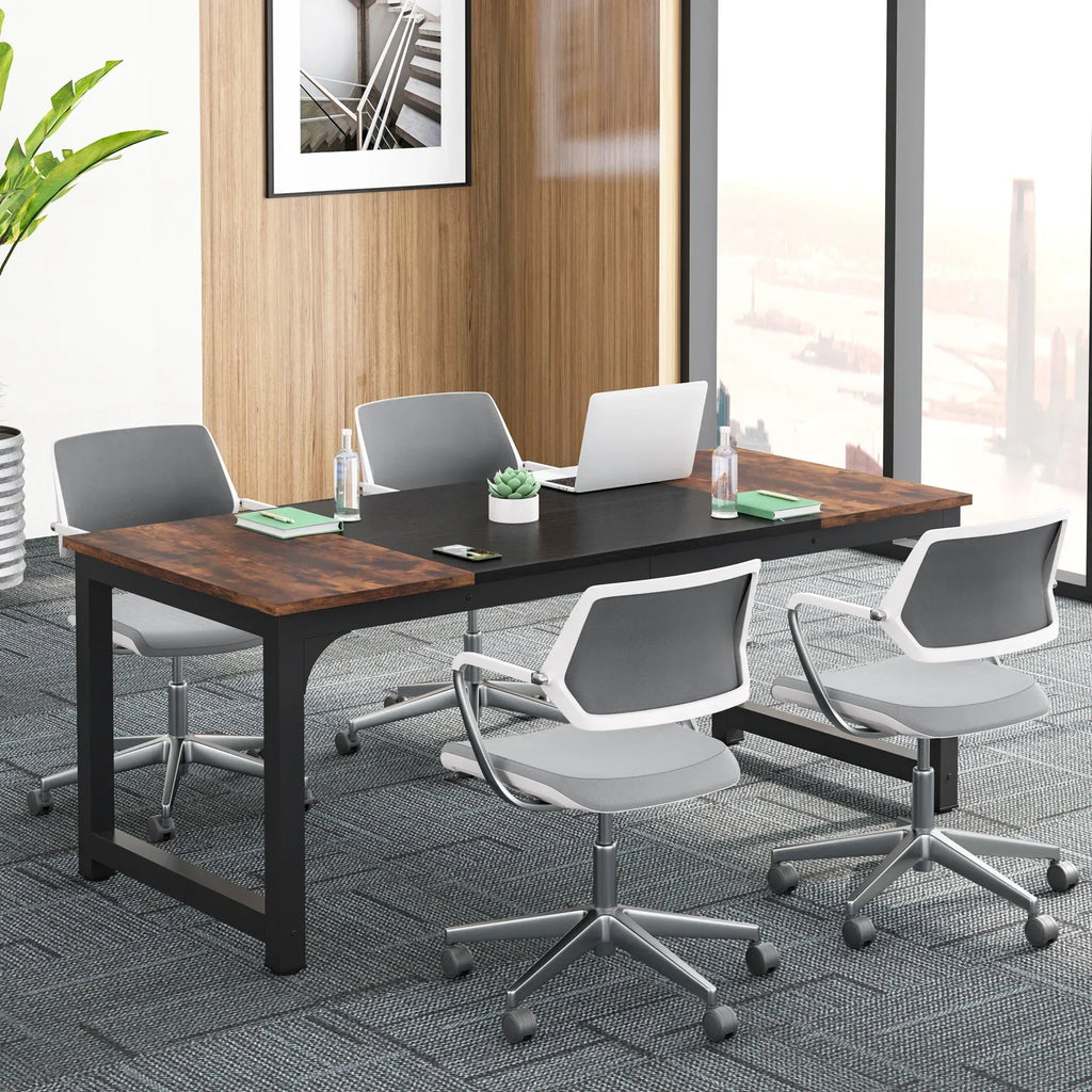Tribesigns Modern Computer Desk Large Office Desk Computer Table Study Writing Desk Workstation for Home Office - Bobobiy