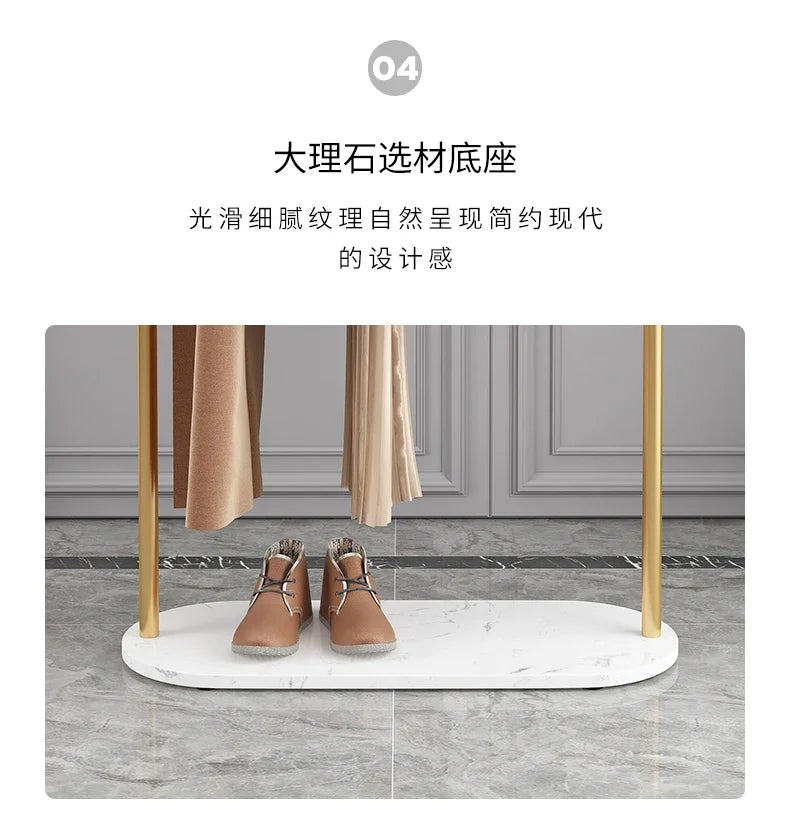 Hanger Floor Bedroom and Household Clothes Rack Simple Indoor Hanging Clothes Rack Multi-Functional Living Room Simple Coat Rack