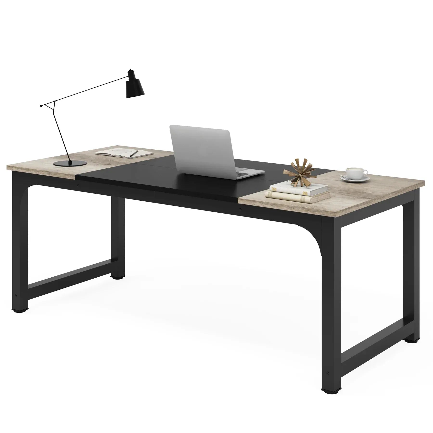 Tribesigns Modern Computer Desk Large Office Desk Computer Table Study Writing Desk Workstation for Home Office - Bobobiy