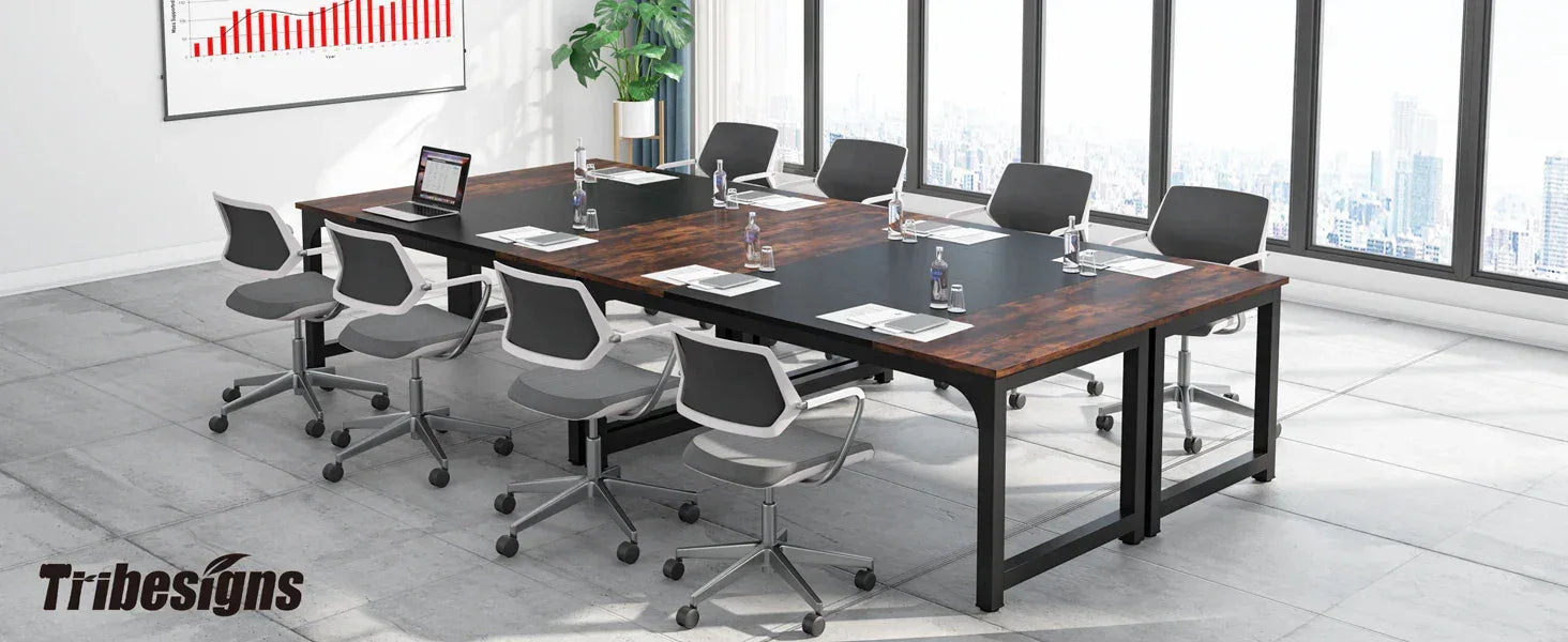 Tribesigns Modern Computer Desk Large Office Desk Computer Table Study Writing Desk Workstation for Home Office - Bobobiy