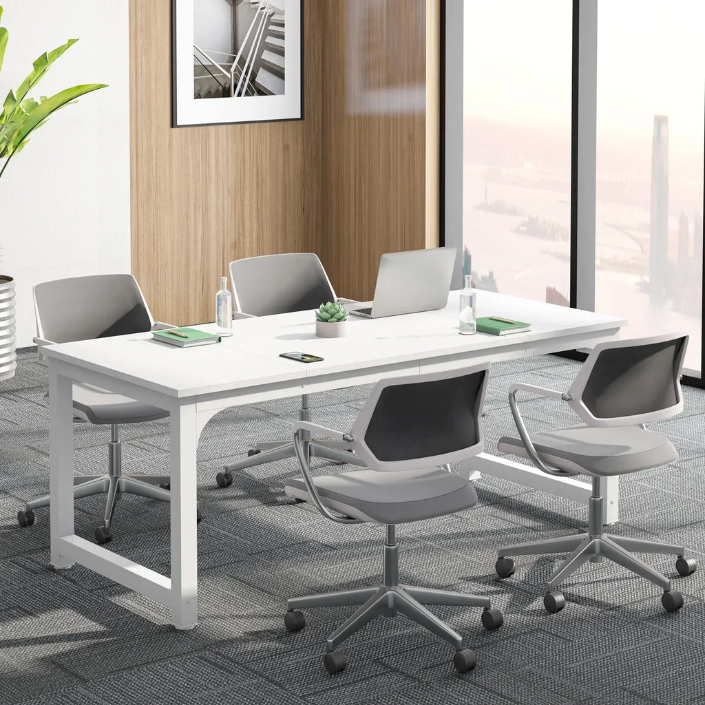 Tribesigns Modern Computer Desk Large Office Desk Computer Table Study Writing Desk Workstation for Home Office - Bobobiy