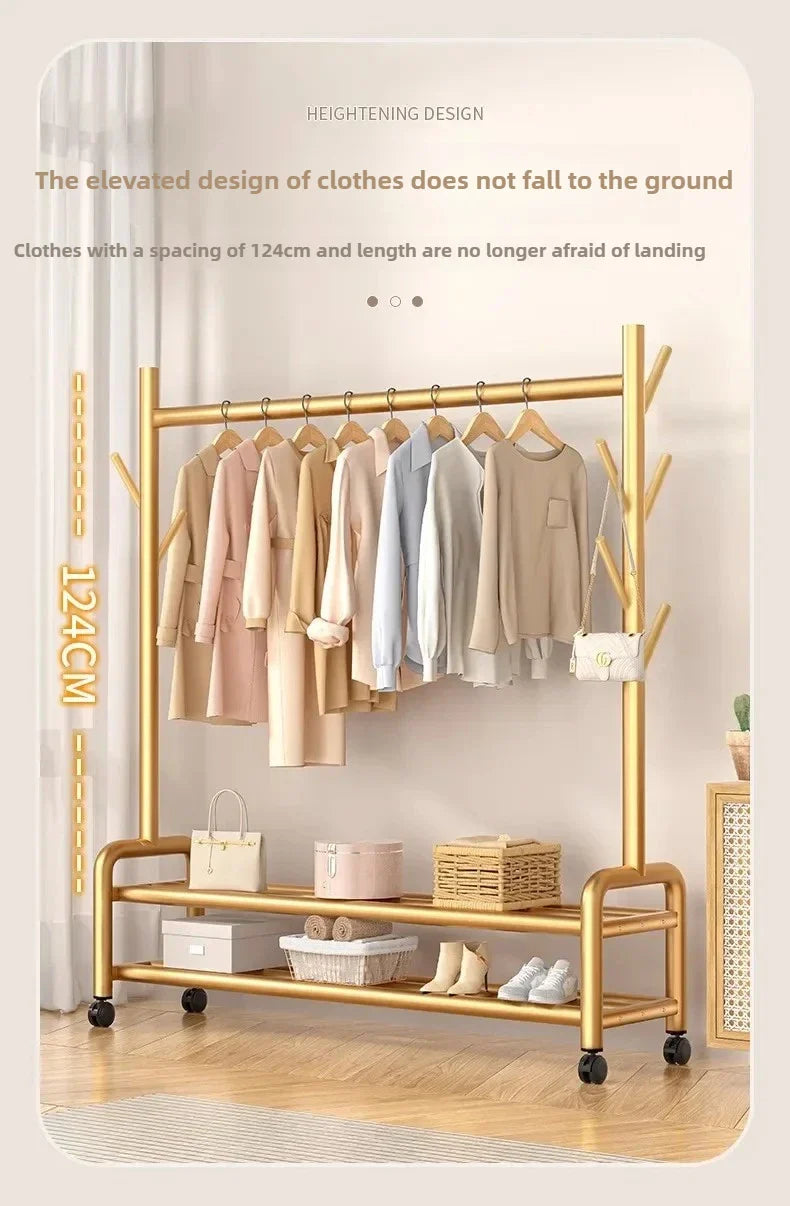 Modern Metal Standing Hanger Clothes Salon Display Rack Living Room Nordic Clothing Organizer Sofy Do Salonu Furniture