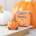 Cute orange pumpkin ornament and small Lucky Pumpkin gift box