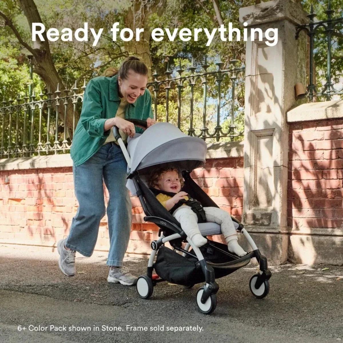 Air France blue stroller seat and canopy