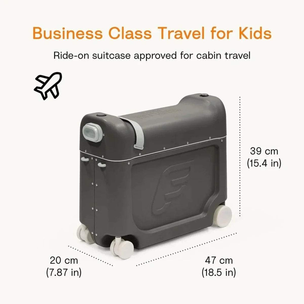 Midnight grey kids BedBox size shown with rounded corners and front access panel