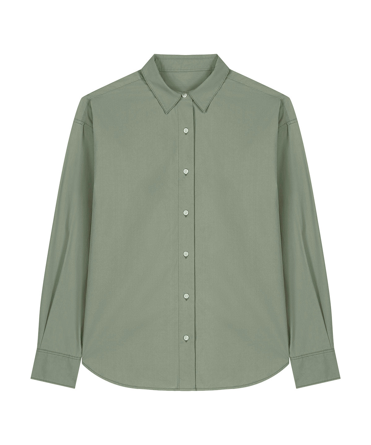 Organic Poplin Long Sleeve Shirt: Mens