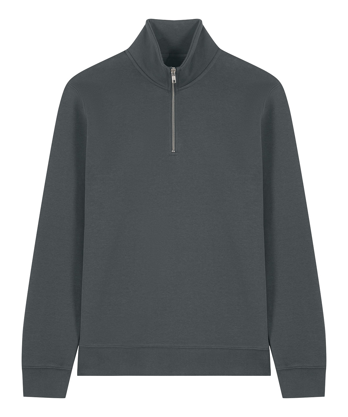 Organic Zip Neck Sweatshirt: Unisex