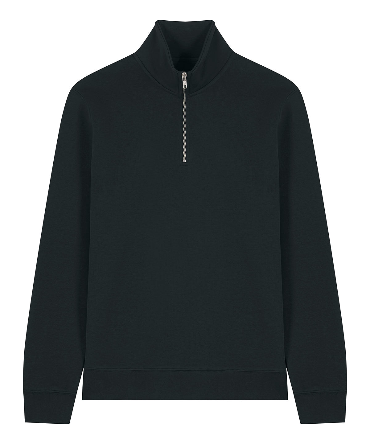 Organic Zip Neck Sweatshirt: Unisex