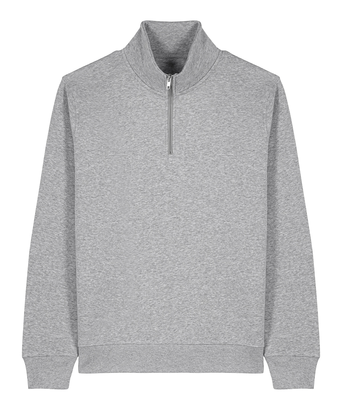 Organic Zip Neck Sweatshirt: Unisex