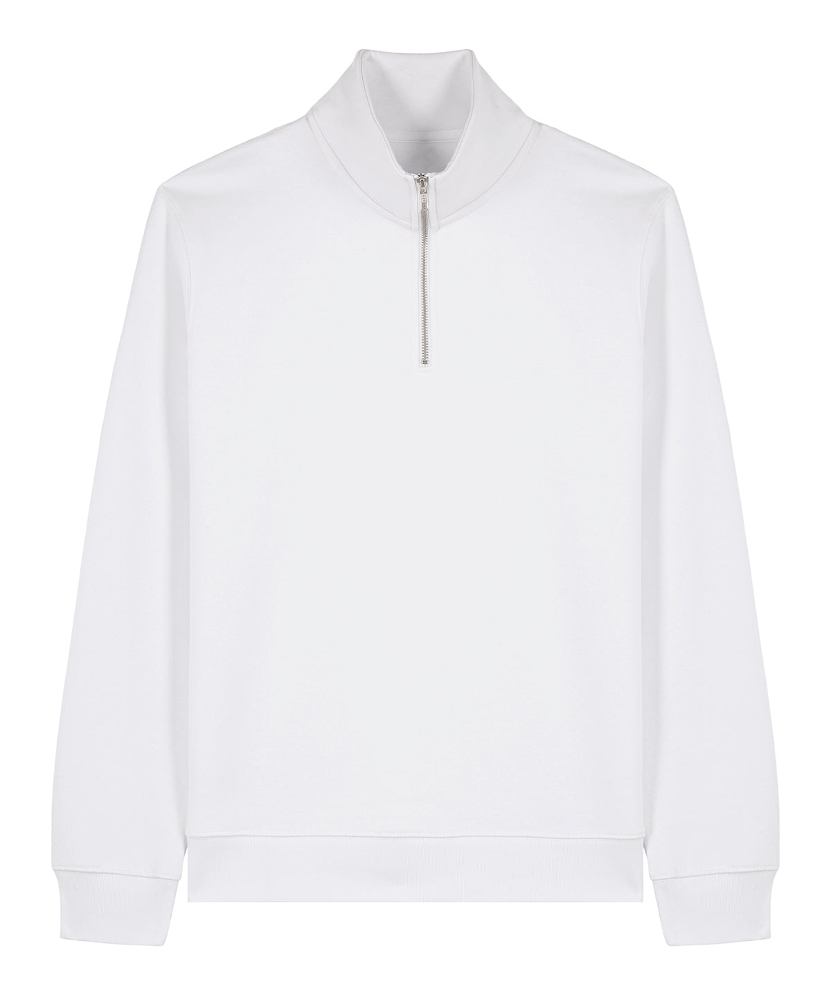 Organic Zip Neck Sweatshirt: Unisex