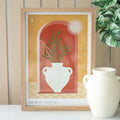 Vase No.4 Framed Wall Art Print - Bobobiy