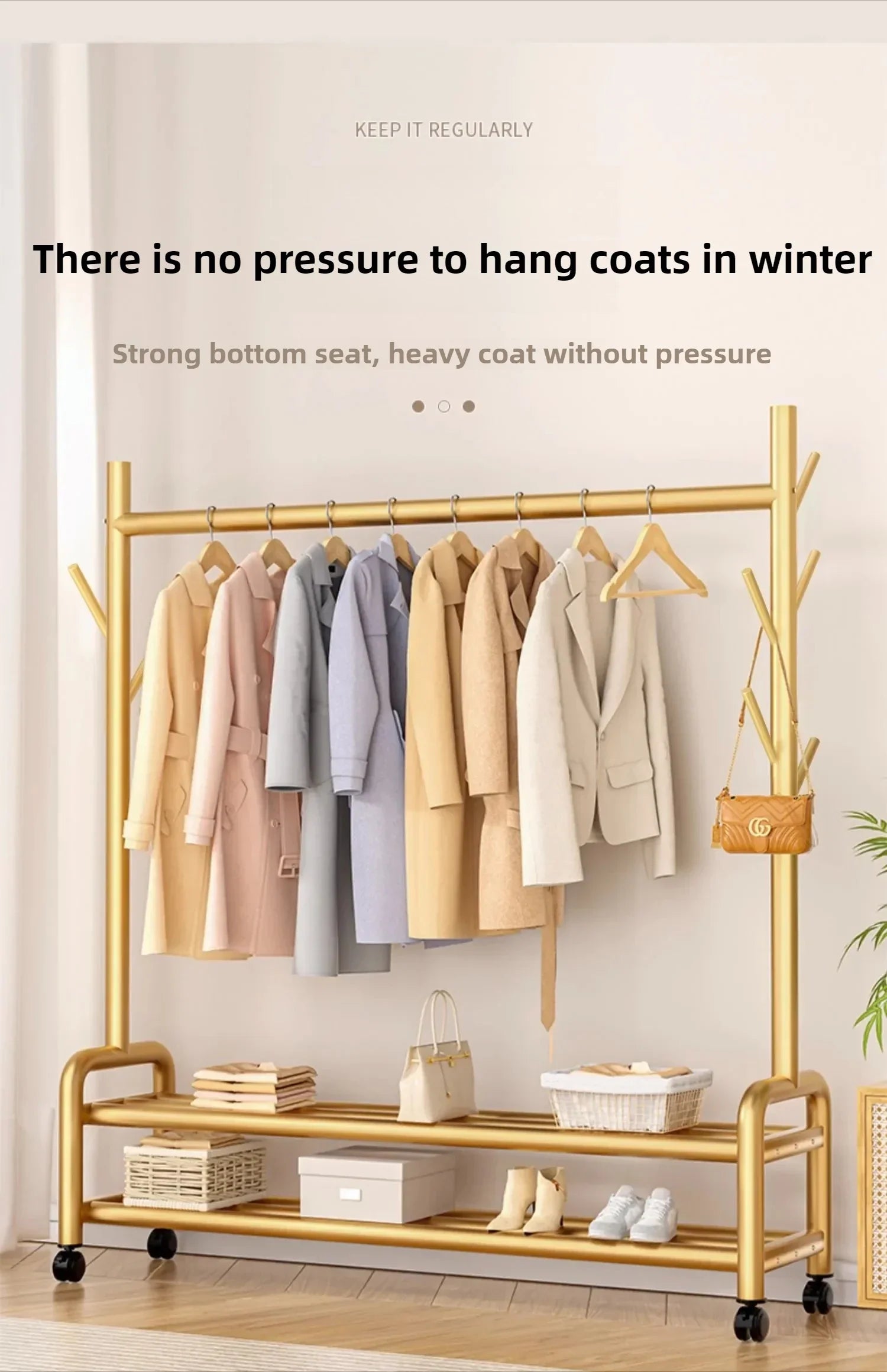 Modern Metal Standing Hanger Clothes Salon Display Rack Living Room Nordic Clothing Organizer Sofy Do Salonu Furniture