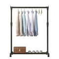 Telescopic Clothes Rack On Wheels Heavy-Duty Floor-Standing Movable Clothes Drying Rack For Clothing Store Bedroom - Bobobiy