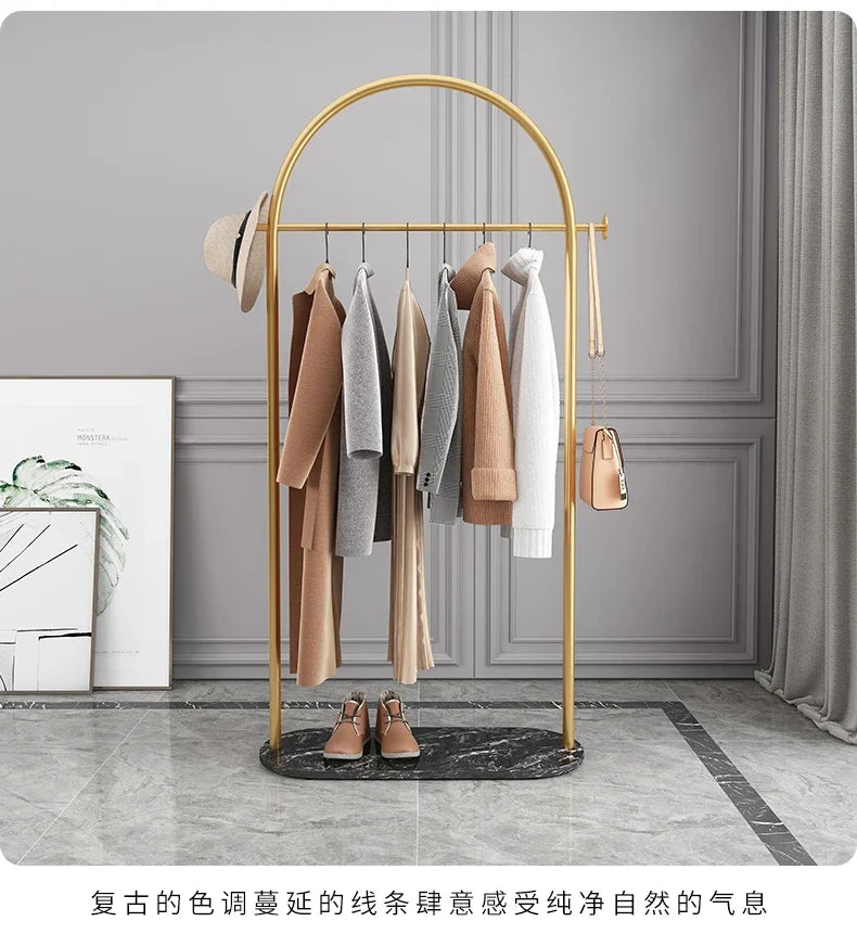 Hanger Floor Bedroom and Household Clothes Rack Simple Indoor Hanging Clothes Rack Multi-Functional Living Room Simple Coat Rack