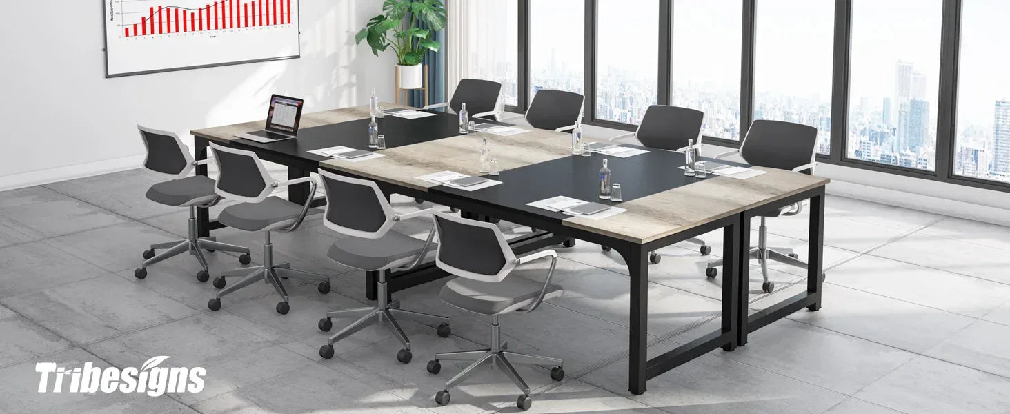 Tribesigns Modern Computer Desk Large Office Desk Computer Table Study Writing Desk Workstation for Home Office - Bobobiy