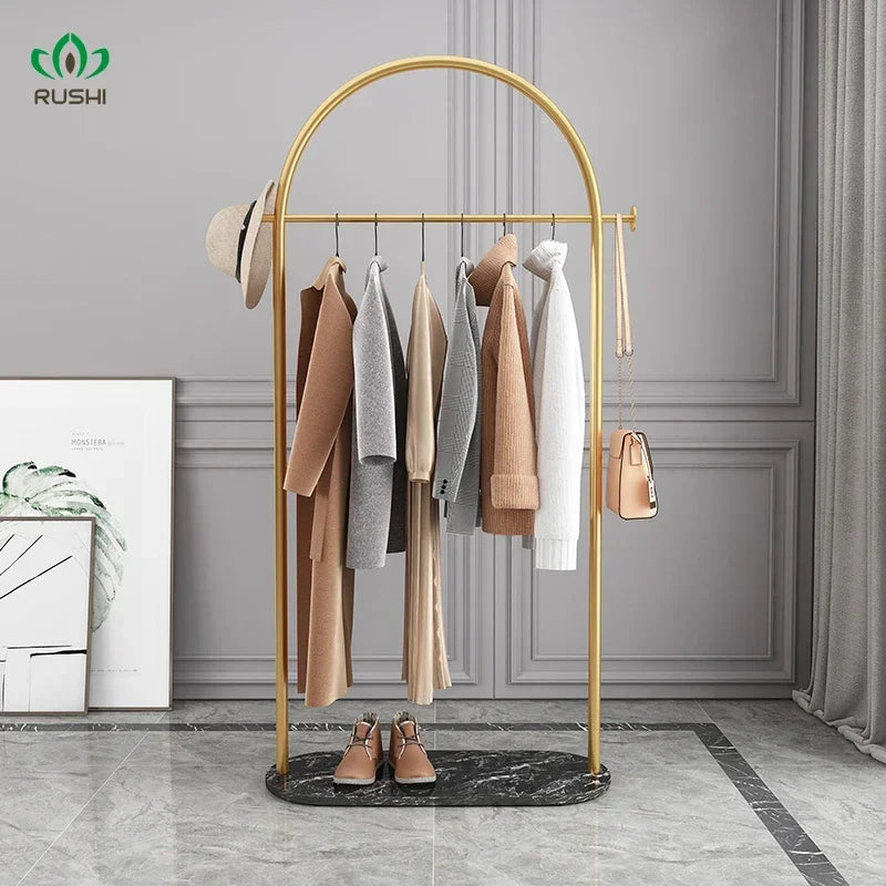 Hanger Floor Bedroom and Household Clothes Rack Simple Indoor Hanging Clothes Rack Multi-Functional Living Room Simple Coat Rack