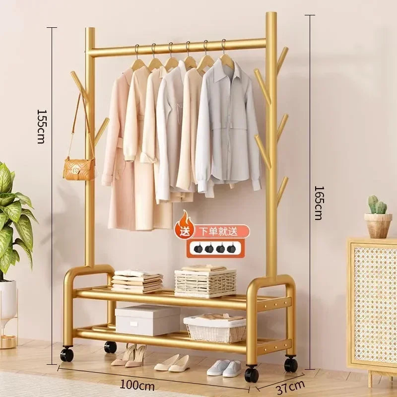 Modern Metal Standing Hanger Clothes Salon Display Rack Living Room Nordic Clothing Organizer Sofy Do Salonu Furniture